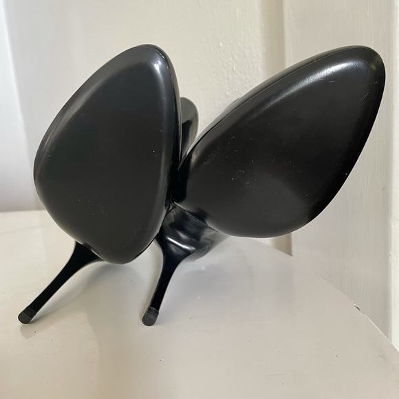 NWOT: Ralph Lauren Collection Black Patent Leather Stiletto Boots - Picture 3 of 13